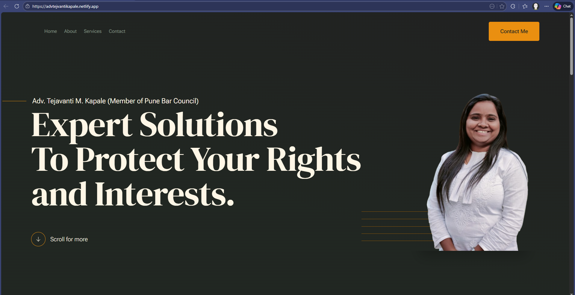 Advocate Portfolio - Advocate Website